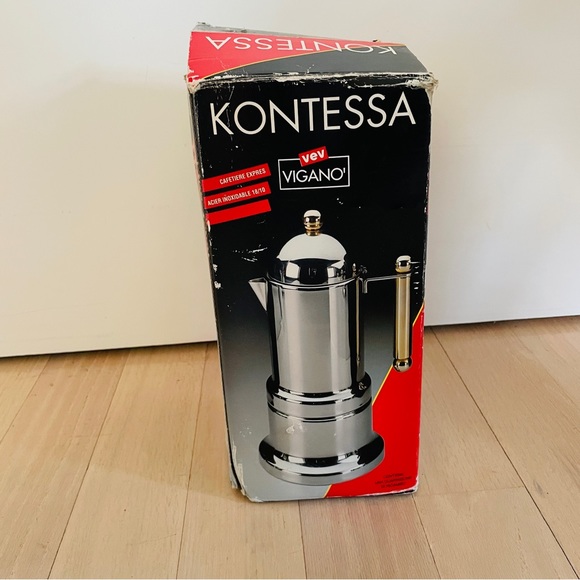 Vev Vigano Kitchen Nib Vintage Vev Vigano Kontessa Espresso Coffee Pot Poshmark